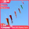 9KM 1.2m Spinner Windsock Turbine Line Laundry Pendant Soft Inflatable Show Kite 30D Ripstop Nylon with Bag 1
