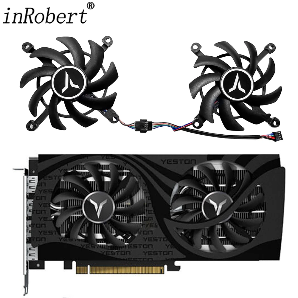 Per Yeston Rx 6600 Xt 6600 6500 Ventola Per Scheda Video 85Mm Rx6600Xt Rx6600 Rx6500 Ventola Di Ricambio Per Scheda Grafica Gpu
