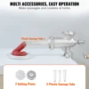 VEVOR Manual Meat Grinder Heavy Duty Cast Iron Hand Meat Grinder Steel Table Clamp Meat Mincer Sausage Maker 1 Cutting Blade 5
