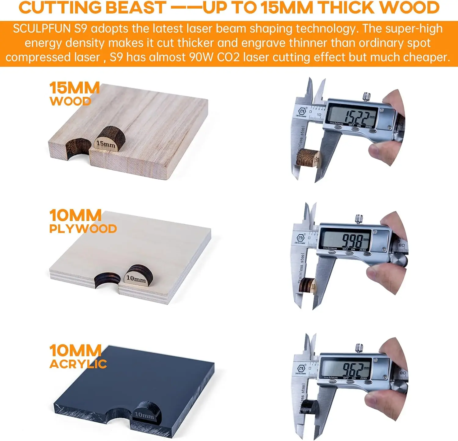 Rzeźbiarz S9 grawer laserowy 90W W pełni metalowy maszyna do grawerowania laserowego CNC 5.5W o wysokiej precyzji obszar grawerowania 410x420mm