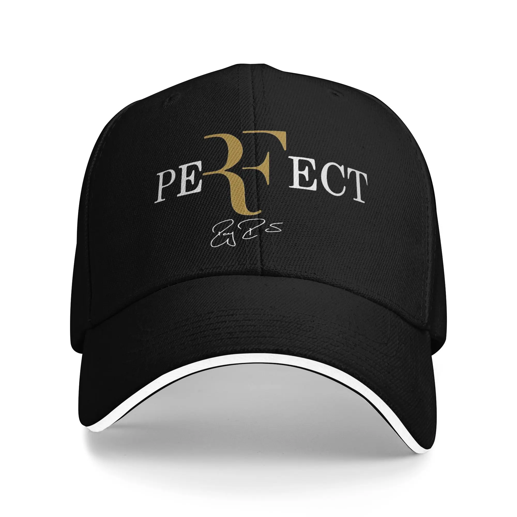 Spring Team Roger Federer Logo Baseball Cap Kpop Rock Casual Custom DIY Sun Trucker Hat Unisex-Teens Sunscreen Snapback Cap – Detail 1