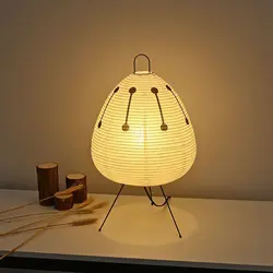 LED Modern Table Lamp Minimalist Hand Cradle Xuan Paper For Living Room Study Bedroom Hotel Indoor Art Creative Decor Luminaire