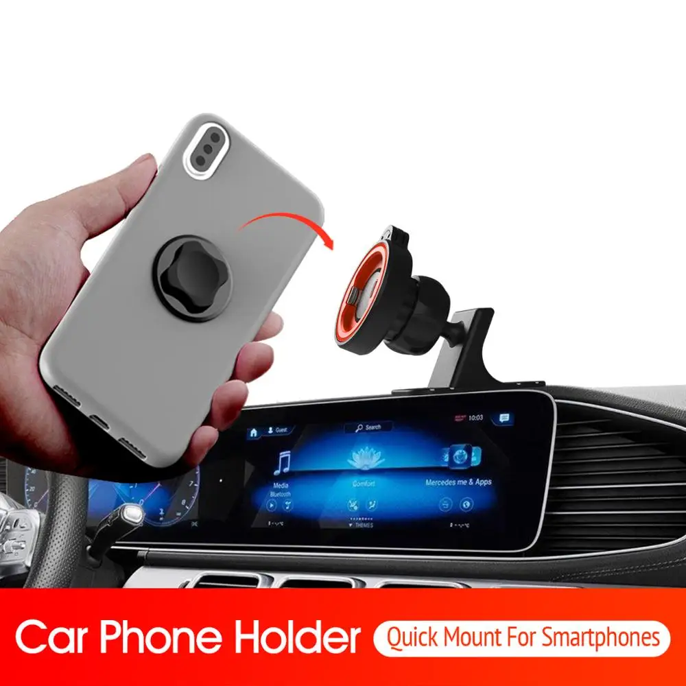 Universal Car Phone Holder Mount – Portable Dashboard & Windshield GPS Stand Accessory