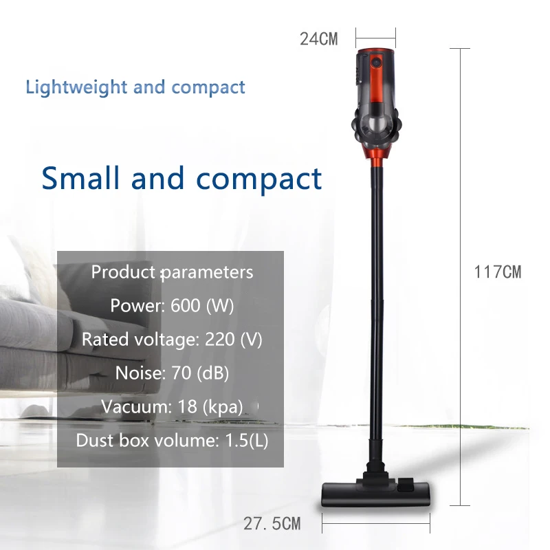 600W 220V Vacuum Cleaner Portable Household Low Noise Vacuum Cleaner Handheld Dust Collector Aspirator Vacum Cleaner 4