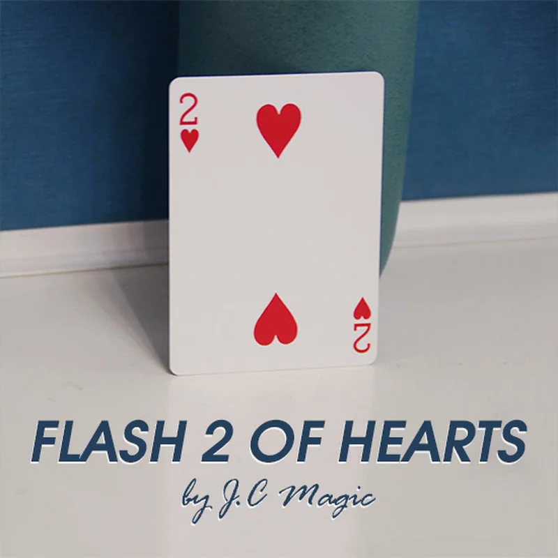 

Flash 2 of Hearts by J.C Magic Card Magic Tricks Magician Close Up Street Illusion Gimmick Mentalism Magic Props Lover Magia