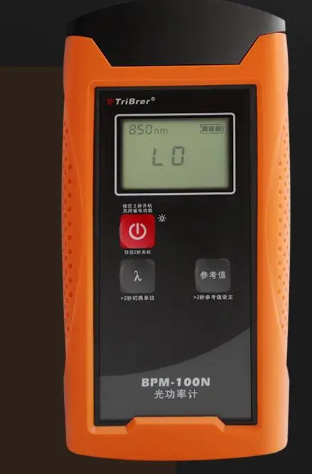 TriBrer Fiber Optic Power Meter High Precision BPM-100NT Optical Attenuation Detector Optical Power Meter