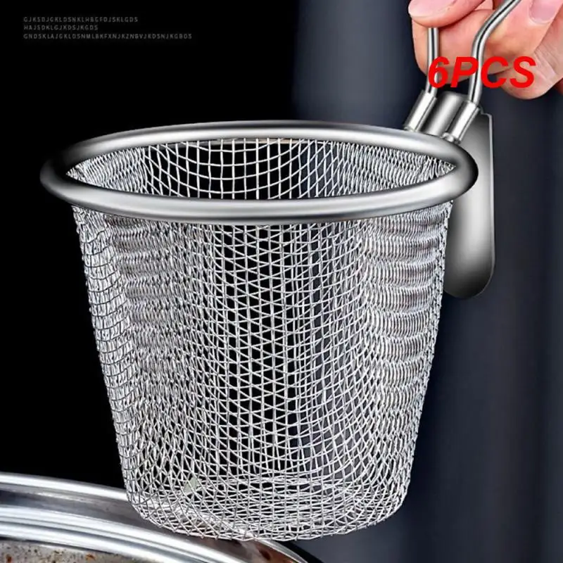 

6PCS Filter Easy To Access Stainless Steel Filter Cozy Kitchen Accessories Fishing Spoon Evenly Heated Slipped Through The Net