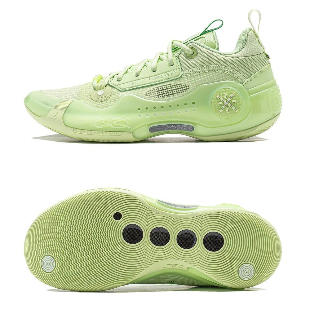 thumbnail image 1 of Zapatillas de baloncesto profesionales Li-Ning WAY OF WADE 10 LOW AVOCADO para hombre con amortiguación y placa de carbono, zapatillas de deporte LiNing WOW 10 ABAS083, 1 of 5