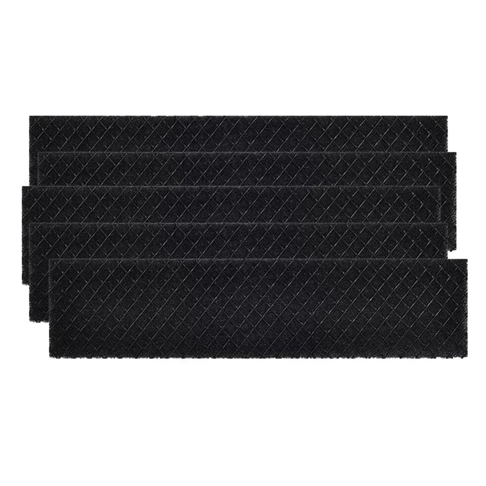 5 éponges Filtrantes Pour Climatiseur - 215 X 50 Mm, Triple Couche Coton Noir | Compatible Midea, Haier - 13