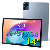 14 Inch Big Screen Eyes-Protect Android 14 Tablet PC 16+512GB 4G Phone Call 20MP+13MP 12000mAh Bluetooth 5G WIFI tablet Kids Pad 1