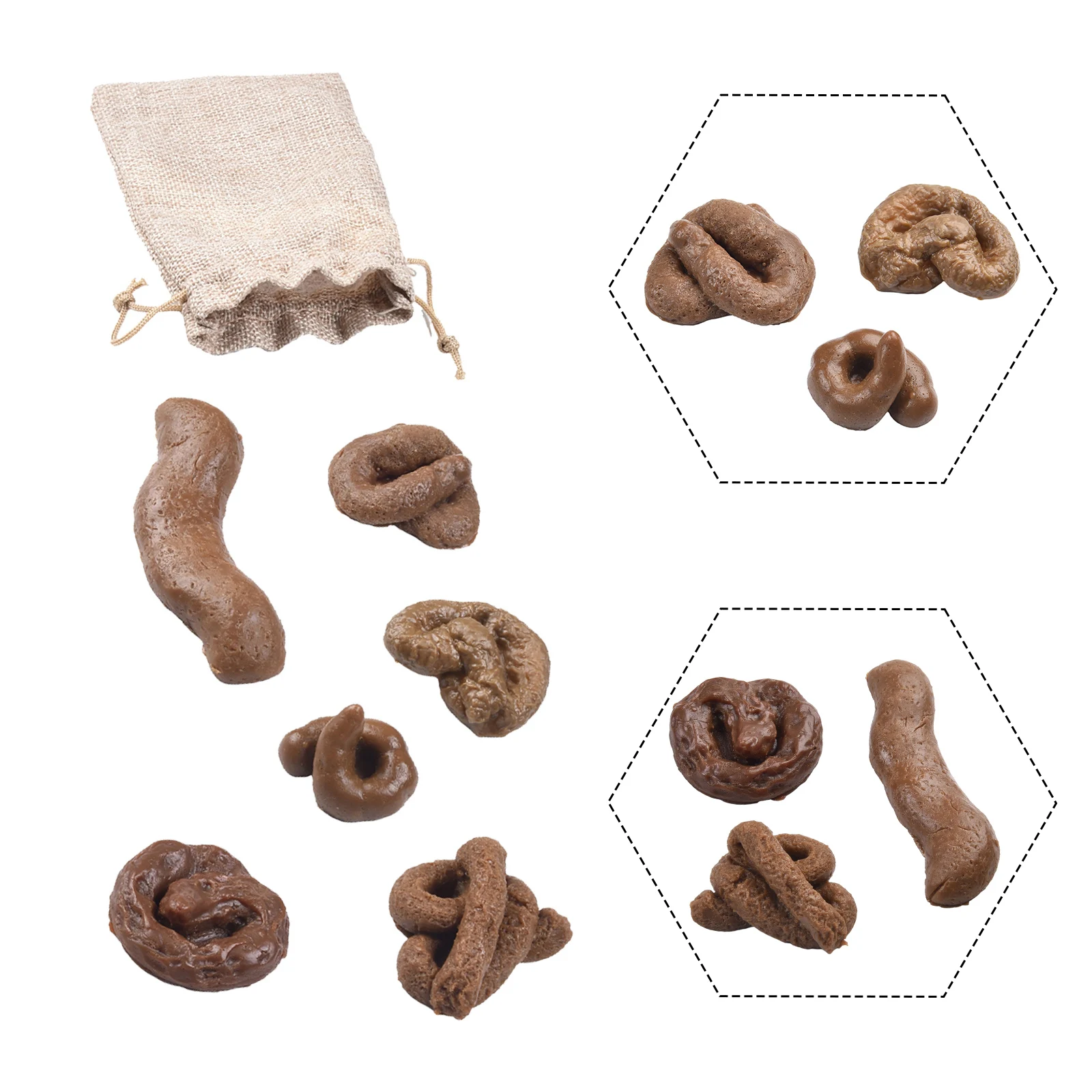 Fake Dog Poo Realistic Reusable Rubber Pranks