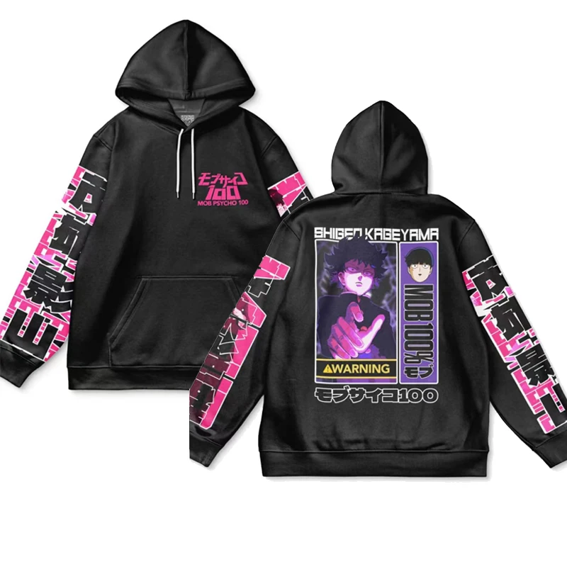 

Mob Psycho 100 Season 3 Hoodie Cosplay Shigeo Kageyama Sweatshirts Mens Hooded Japanese Pullovers Graphic Harajuku Streetwear