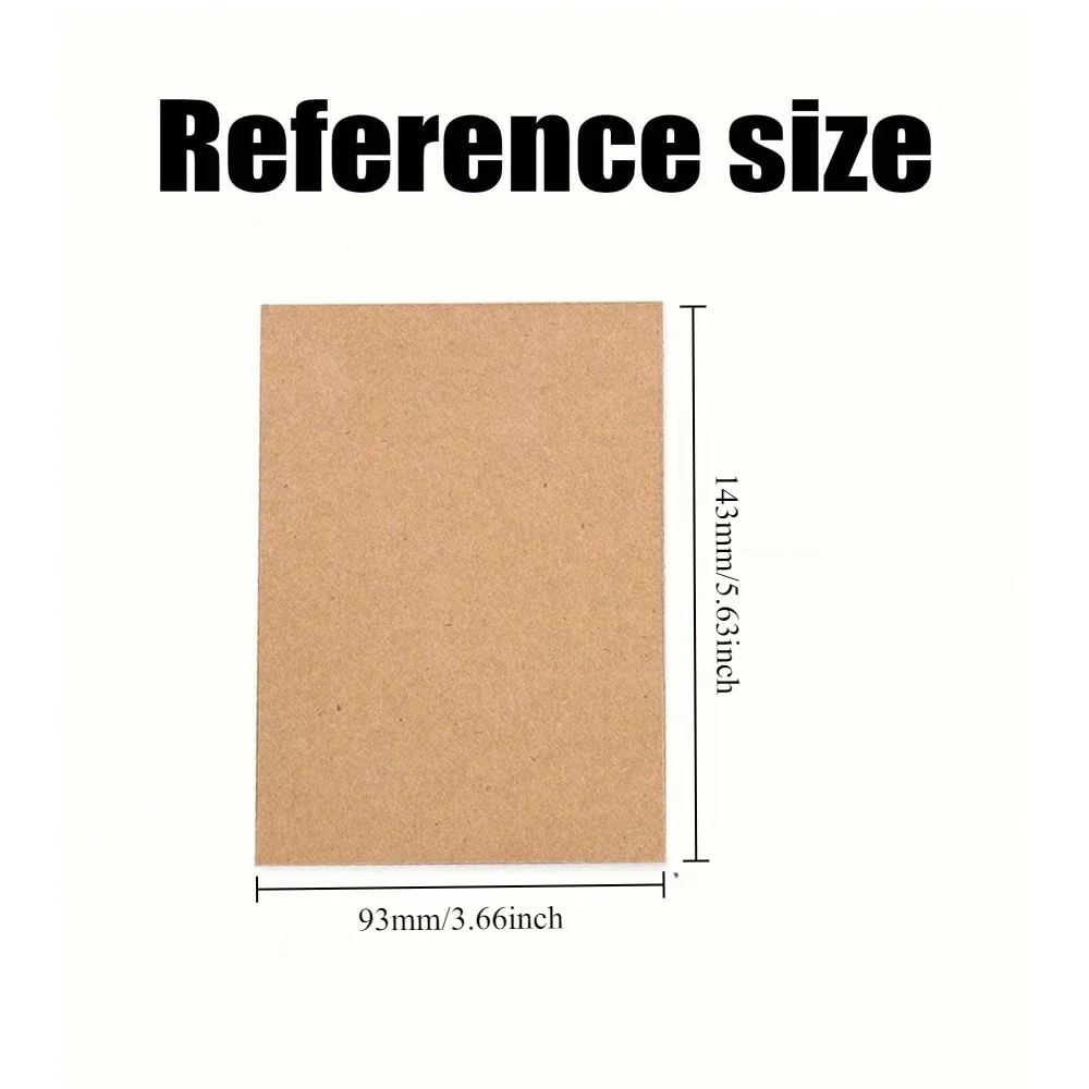 A6 Size143 X 93mm Kraft Paper 350gsm Card Paper, DIY Gift Packing Cardboard Paper Blank Postcard Hand-Drawn Doodles