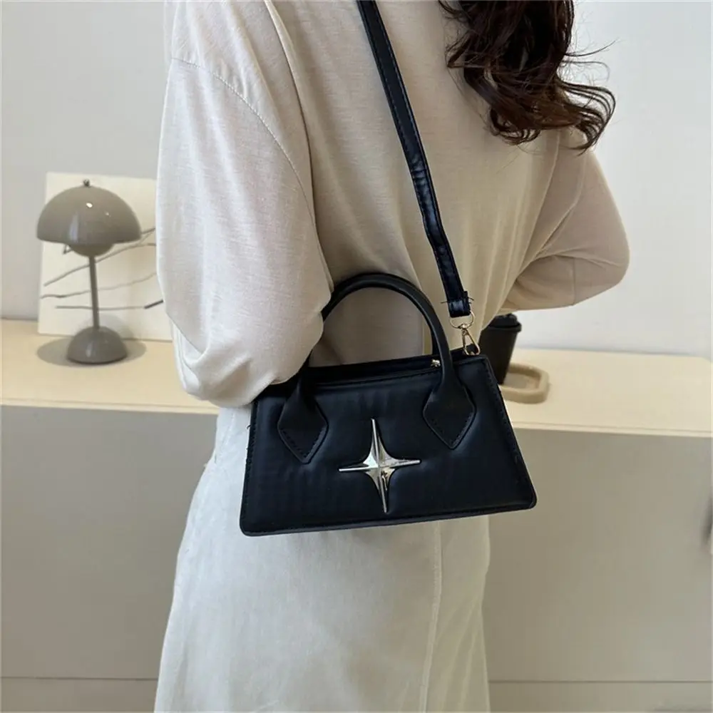 Borsa a tracolla quadrangolare con design a stella in pelle PU a tracolla piccola a tracolla per donna e ragazza_voghion.com