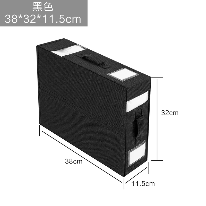 NEW Sheet Set Organiser Storage Box Fabric Windowable Zipper Folding Blanket Organiser Wardrobe Bedding Storage Boxes Home 5