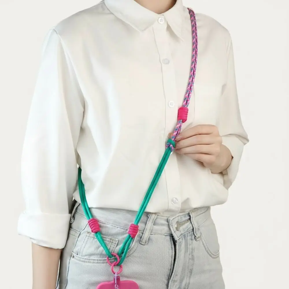 새로운 3 in 1 폰 끈 120cm 탈부착 가능한 폰 스트랩 끈 휴대폰 스트랩