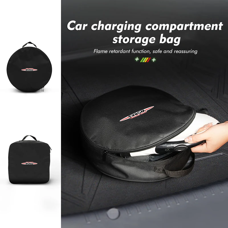 Per Mini Oxford Car Ricaricabile Gun Organizer Storage Charger Bag John Cooper Works R56 F56 R53 R60 Clubman