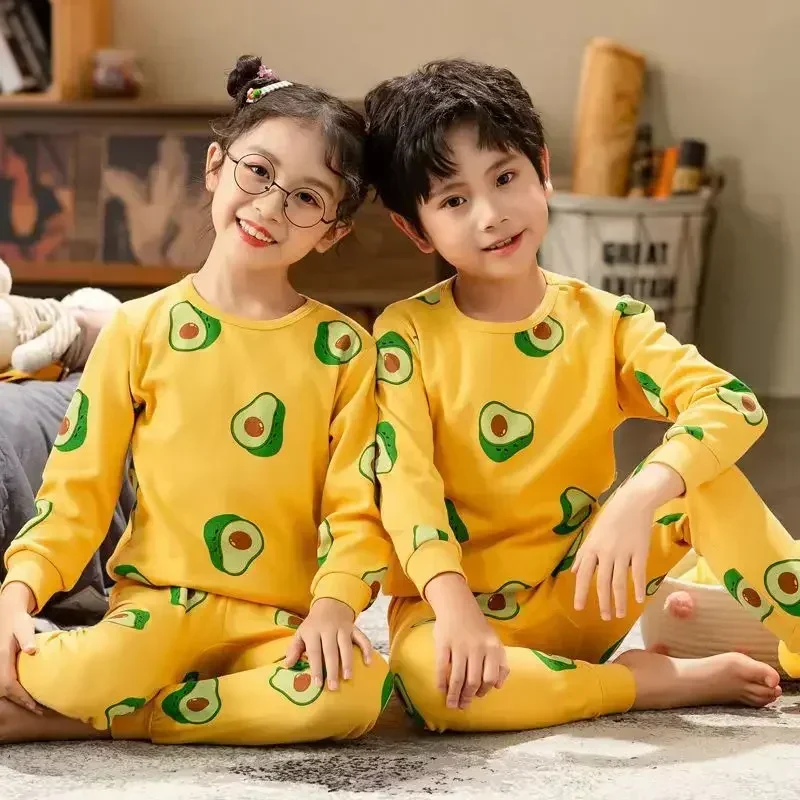 Kids Pajamas Set Kids Pajamas Pajama Sets Kids Clothing Set Kids Pajamas for Boys 2-14 Years Cotton Sleepwear Set Dinosaur Pyjamas Green Children Pijamas Clothing