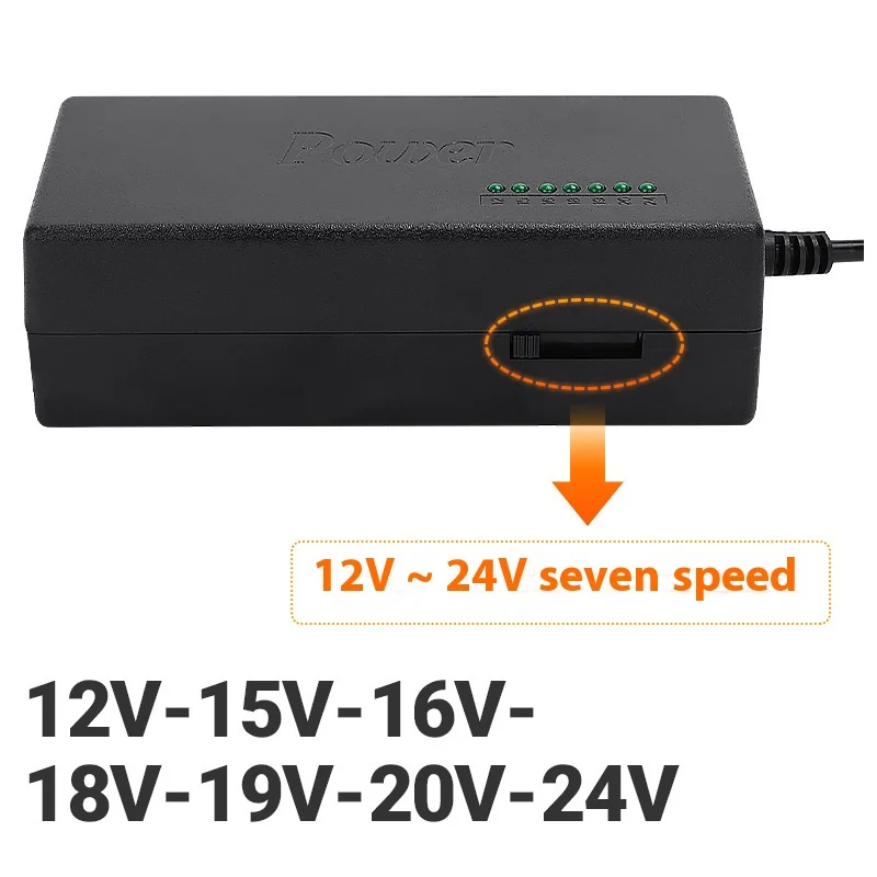 65W 범용 휴대용 AC 노트북 전원 어댑터 12V 15V 16V 19V 4.5A 20V 24V 레노버 HP 아수스 에이서 삼성  도시바용 충전기