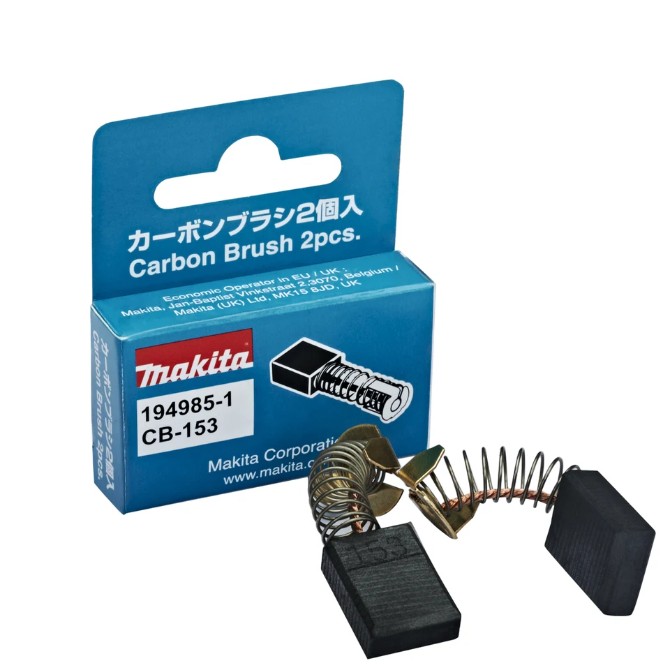 Carbon Brushes For Makita 1100 Planer - 6x10x15mm Size, Replacement Motor Brushes (Pack Of 2)