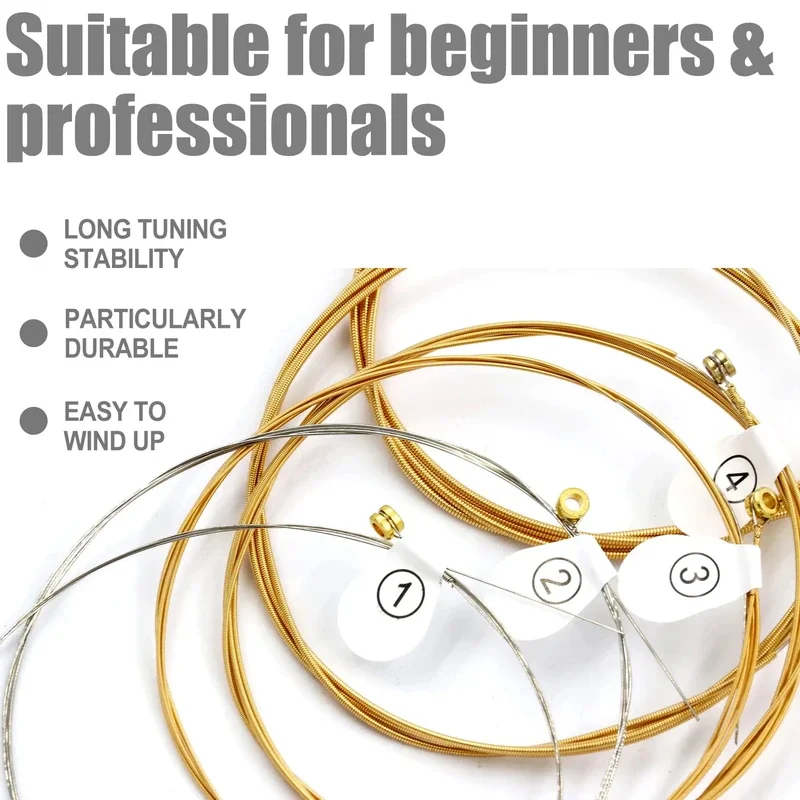 Copper Guitar Strings 1 SET 6 Pieces 1-6 for Classical Classic Steel Wire Classic Acoustic Folk Guitar Parts Accessories electric guitar strings acoustic guitar strings classical guitar strings guitar accessories