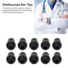 10Pcs Stethoscope Accessories Stethoscope Ear Tips Universal Replacement 2.5mm Silicone Stethoscope Earplugs for 5mm Ear Hooks 1