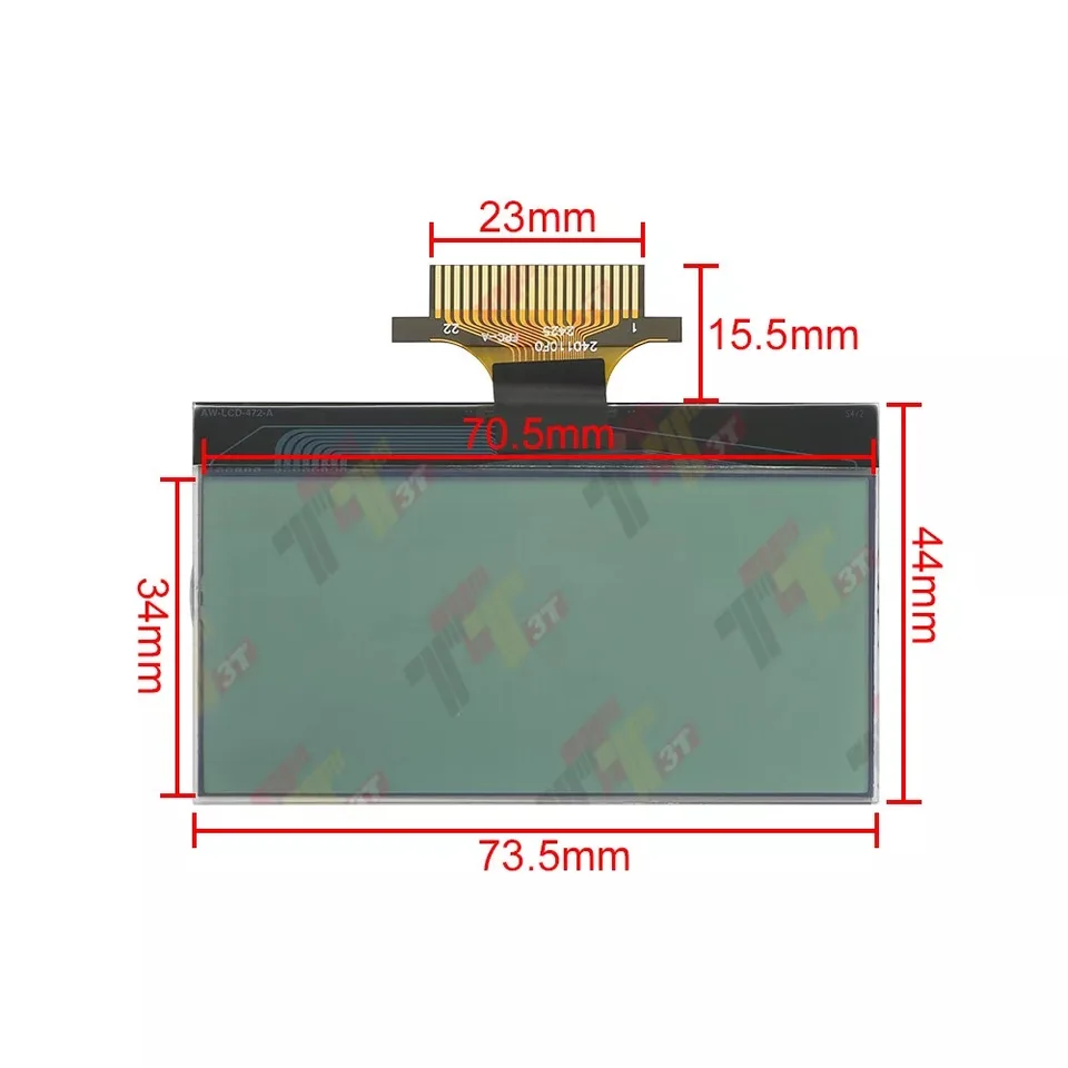 Écran LCD Tableau De Bord Pour Fiat Punto, Grande Punto, Fiorino, Doblo - Manuelle 2003-2020