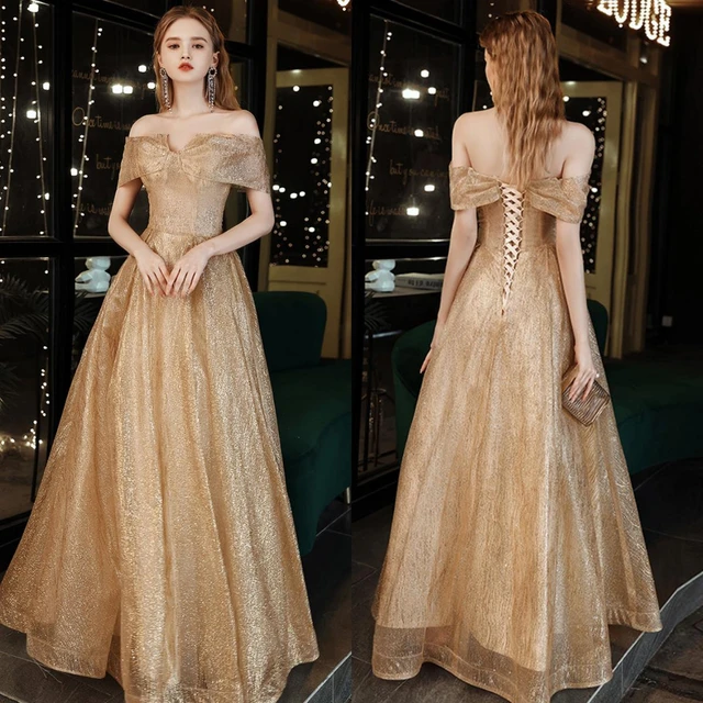 elegant gold dress