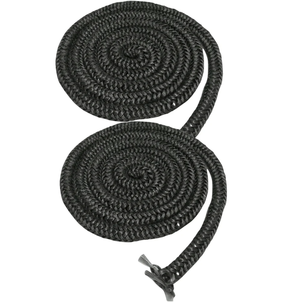 

2 Pcs Wood Stove Gasket Kit 1/4 Stove Fire Replacement Insert Seal Rope Flame Retardant Glass Fiber Door