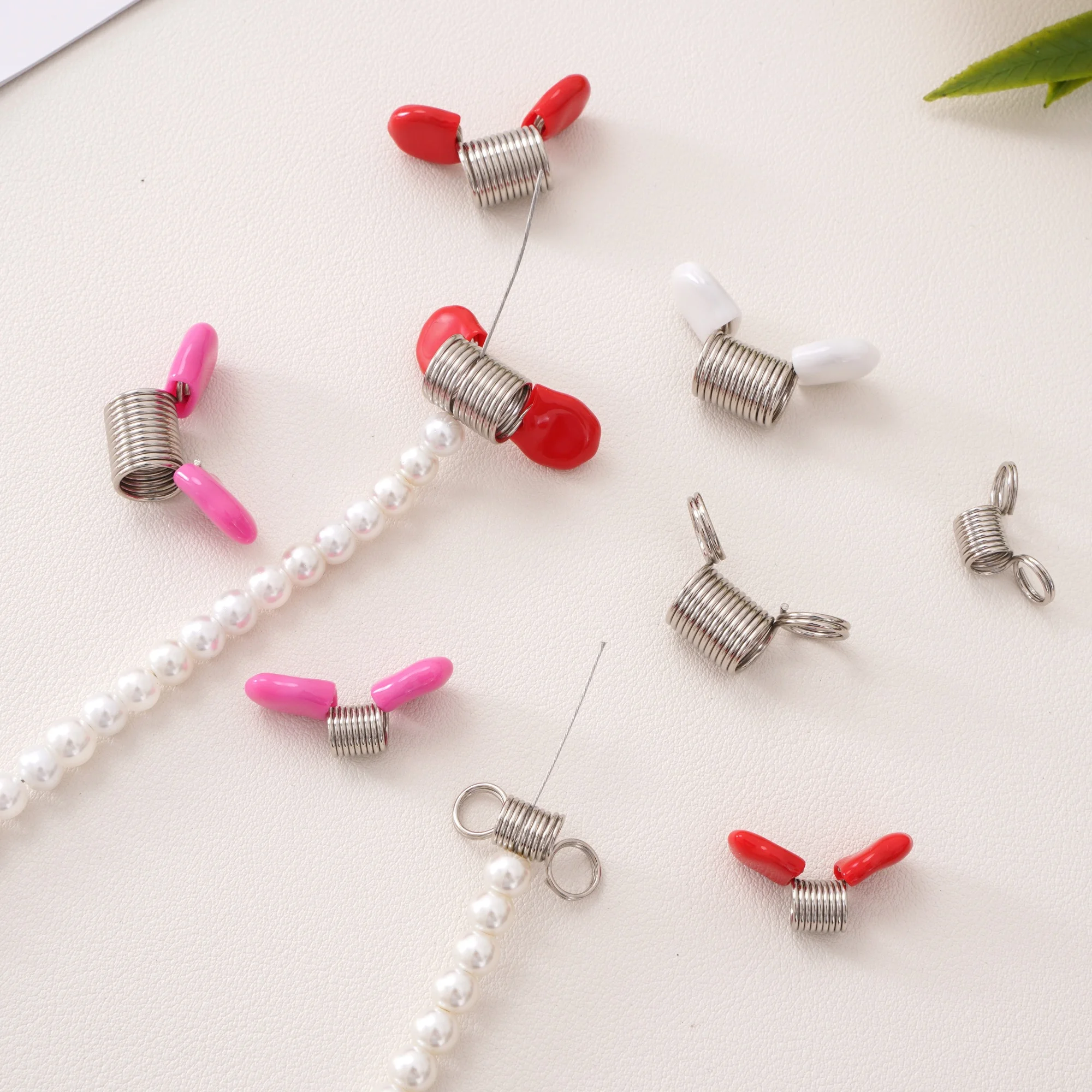 1pc Multifunctional Nickel-Plated Spring Steel Bead Stopper End Fasteners For Handmade DIY Jewelry Beading Bracelet Making