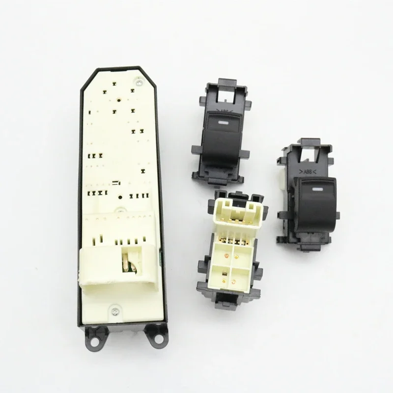 Set Interruttori Alzacristalli Retroilluminati Per Guida A Sinistra - Compatibile Con Toyota RAV4, Camry, Corolla, Yaris, Highlander, Vios (2006-2018) - Plastica ABS Nera