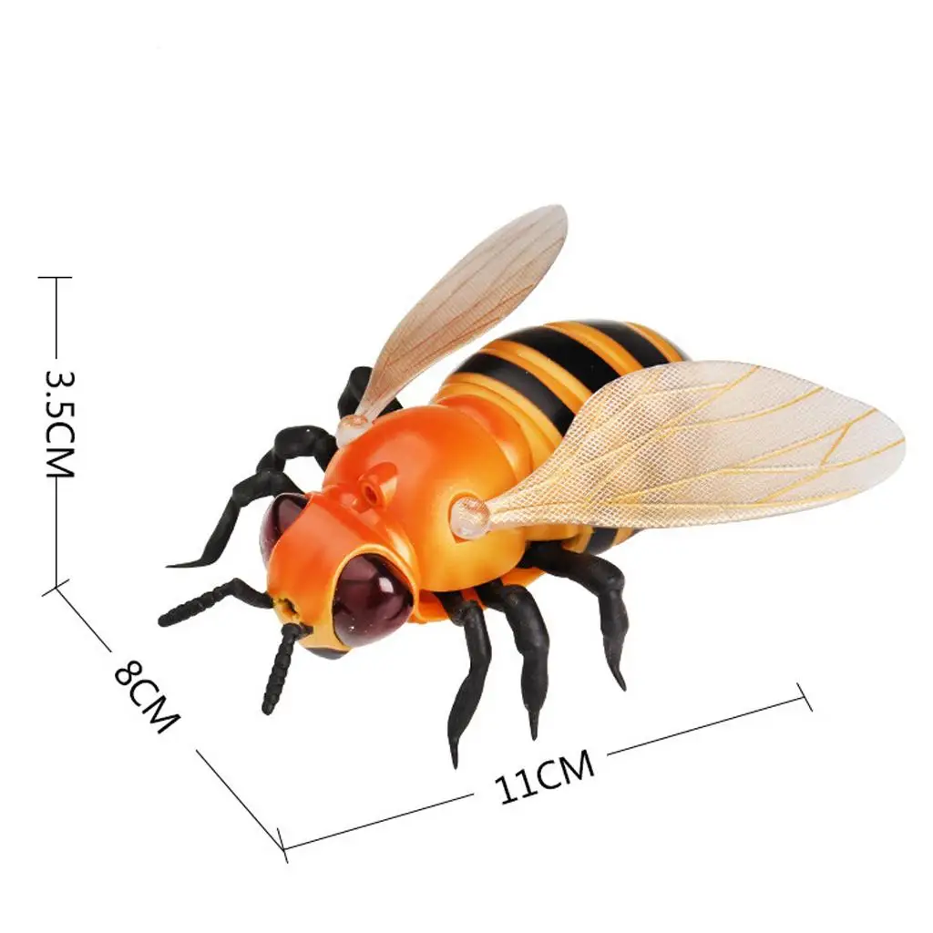 Remote Control Bee RC Reptile Toy Practical Joke Scary Trick - Party Halloween 6