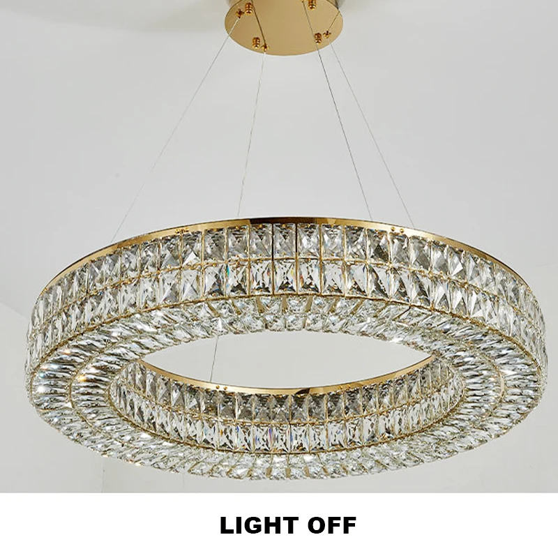 Luxury Style One Ring Crystal Chandelier