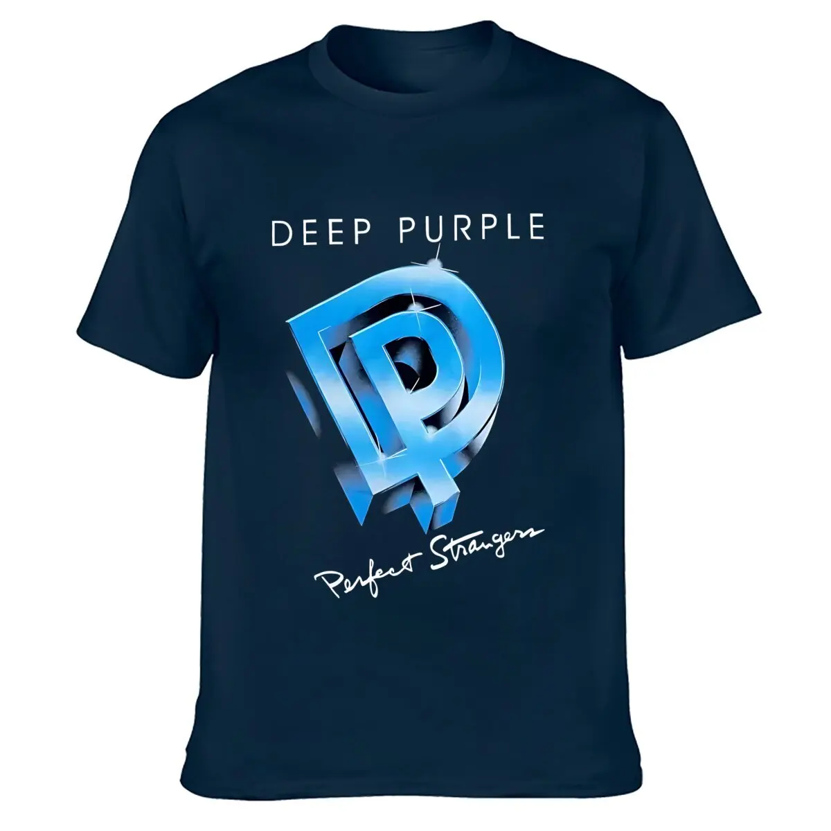 Vintage Deep Purple Perfect Strangers Music T-Shirt - Black