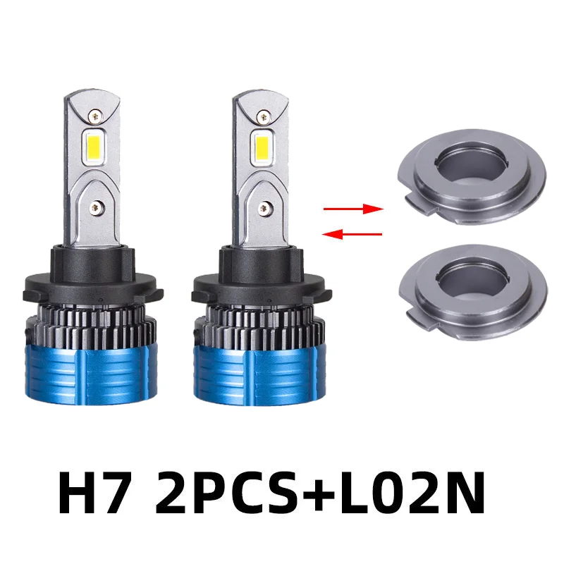 DAWNKNIGHT K4S K4C 4300K H7 Led Lamp h7 adapter combination sending Car  Turbo led h7 anti