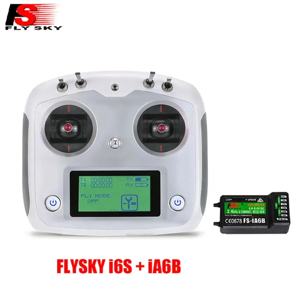 

With Change Mode FS-I6S FS I6S FlySky 10CH 2.4G RC Quadcopter Transmitter Controller Set with Receiver FlySky FS-iA6B / FS-IA10B