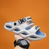 Men's Summer Slippers Anti-Slip Thick Bottom Driving Two-Purpose Beach Sandals Sports Slides EVA Material Comfortable Footwear
