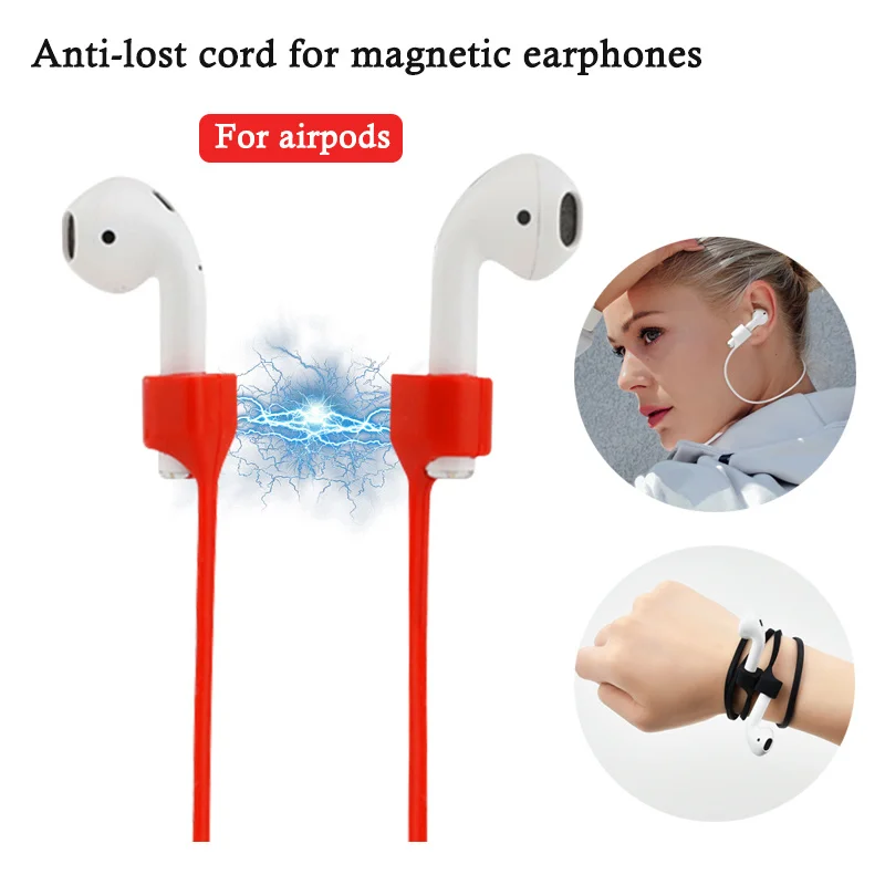 

Magnetic Headset Anti-lost Rope Suitable for Apple Airpods Headset Silicone Lanyard Bluetooth Headset Anti-lost Rope