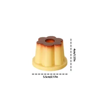 1PC Creative Pudding Pen Holder Cute Pudding Pen Container Birthday Gift Creative Desktop Small Ornament 6