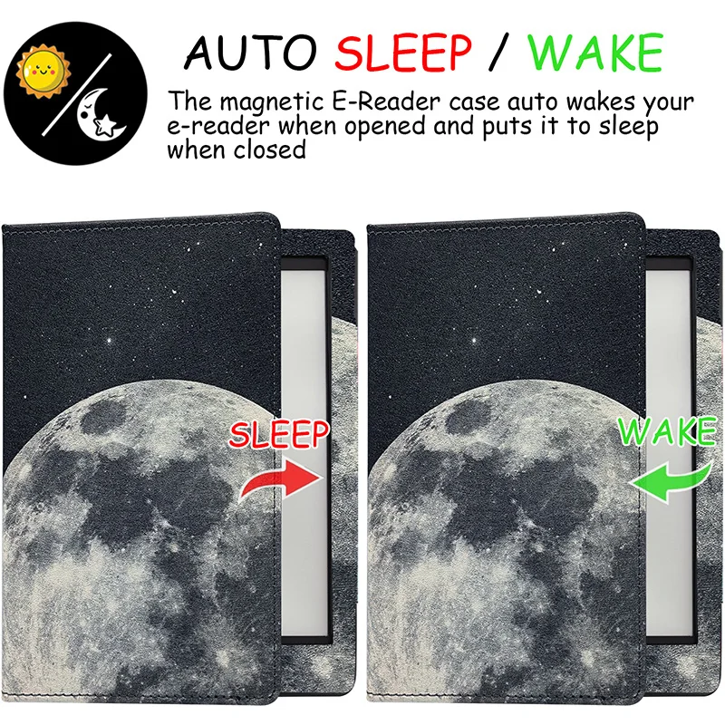 Dual Hand-Held Stand Case with Smart Sleep-Wake Function