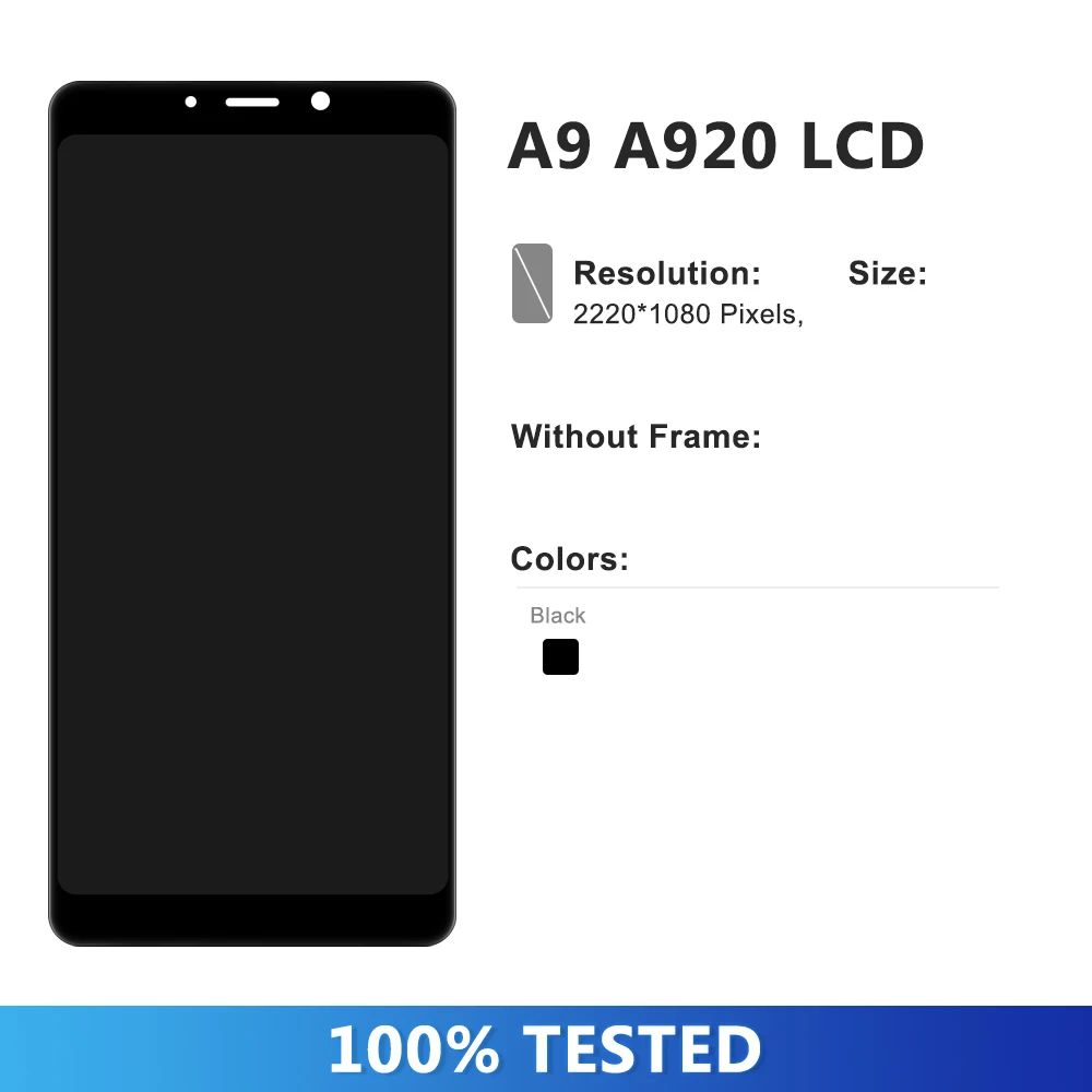 OLED Display For Samsung Galaxy A9 2018 A920 A920F LCD Display Touch Screen Digitizer Assembly For Samsung A9 Star Pro Screen