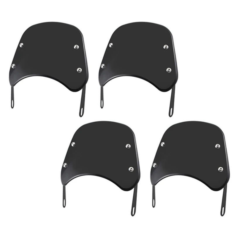 

4Pcs 5-7 Inch Motorcycle Headlight Windshield Wind Deflector Windscreen Universal For Honda Yamaha Kawasaki Suzuki