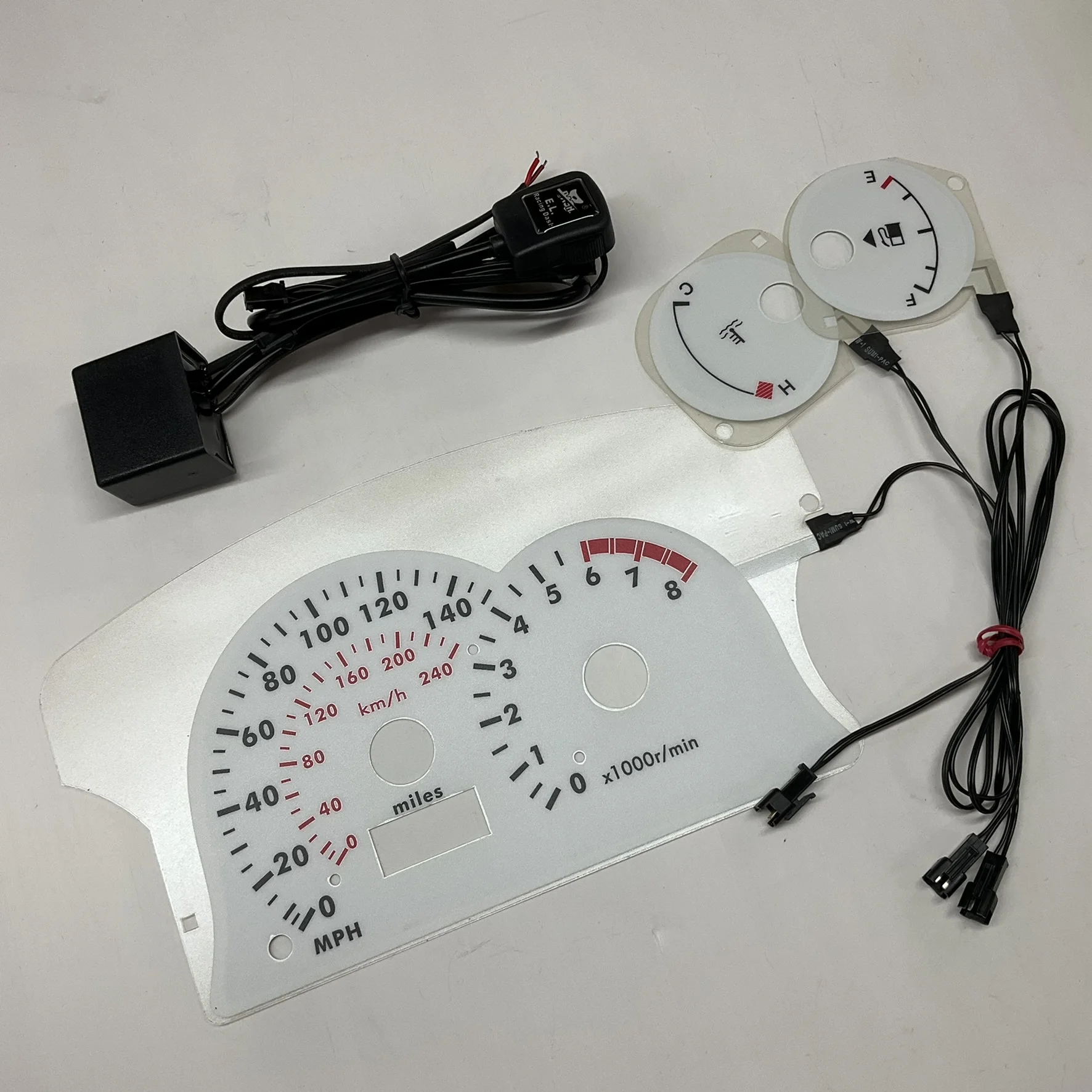 DASH Stock Clearance EL Gauge for Mitsubishi Eclipse 2001 MT 140MPH 8000 RPM Full Face Glow