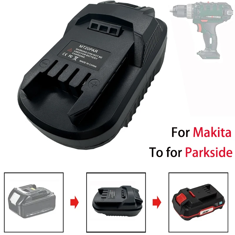 Adattatore Batteria Mt20Par Per Batteria Makita 18V Bl1830 Bl1850 A Per Utensili Elettrici Parkside 20V, Accessori Per Elettroutensili Convertitore