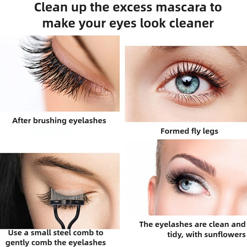 Eyelash Curler Set Metal Serrated Eyelash Splitter Beauty Stainless Steel Brush Comb Mascara Curl Makeup Tool eyelash curler makeup tool set makeup set eyelash accessories eyelashes brush eyelashes brush comb