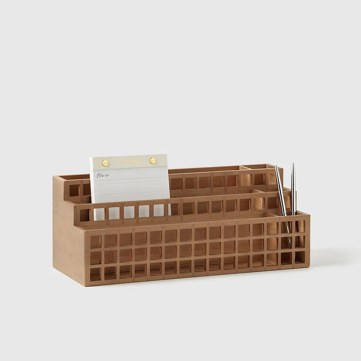 

Marie Kondo Shoji Bamboo Desktop Organizer stationery supplies storage