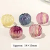 10 Pcs/lot Natural Fluorite Carved Pumpkin Shape Bead Random Color Crystal Spacer Bead For Jewelry Making Christmas Accessory 6