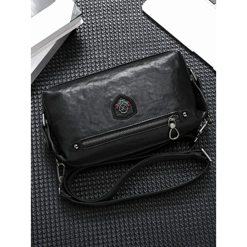 SENOFAN 2024 Shoulder Bag Men Pillow Clutch Genuine Cowhide Crossbody Messenger Bags For Man Large Capacity Ipad Hand Bag Male