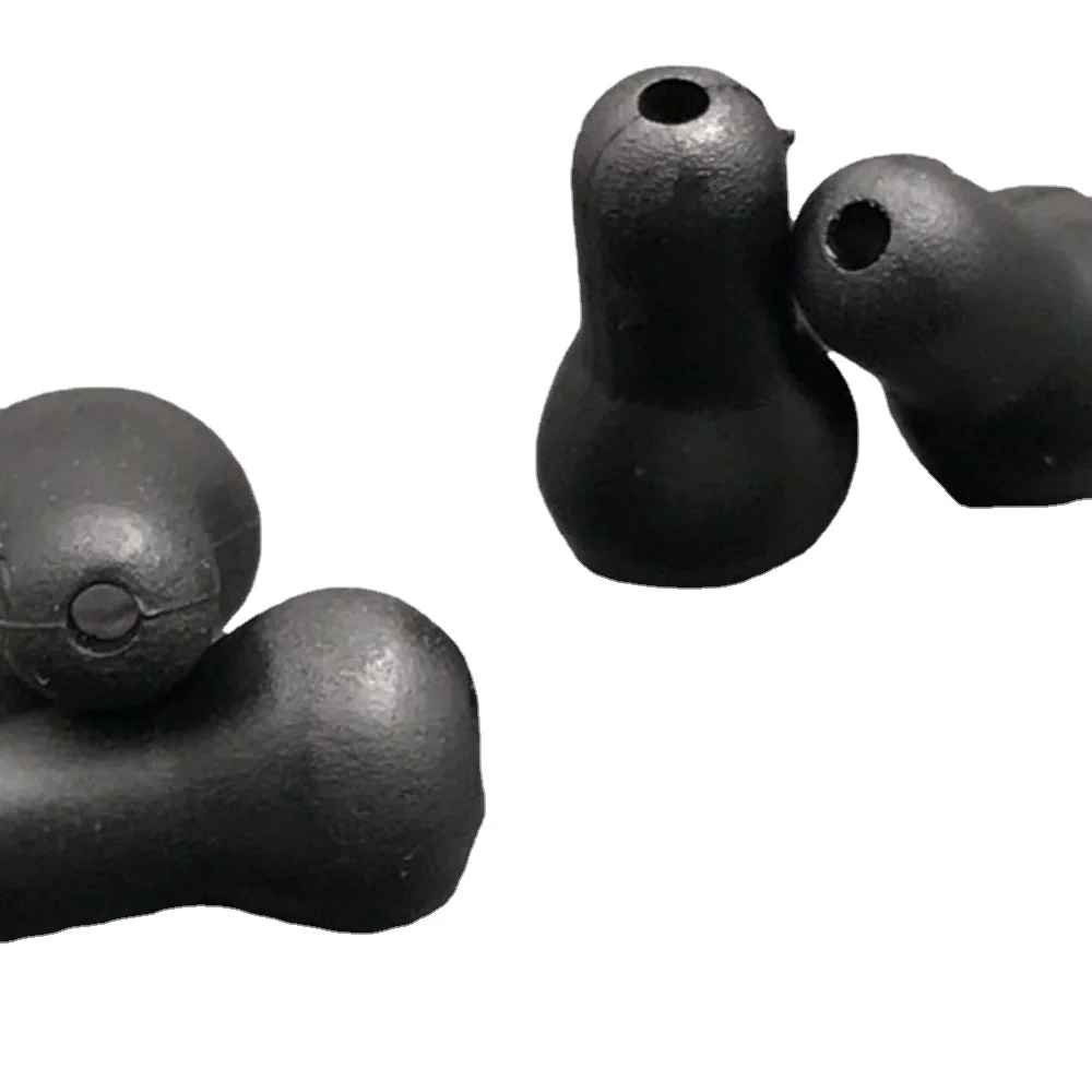 잉어 낚시 소프트 튤립 비즈 고무 퀵 체인지 비즈 엔드 터미널 태클 세트, 엉킴 방지 후크 슬리브, 40 개 