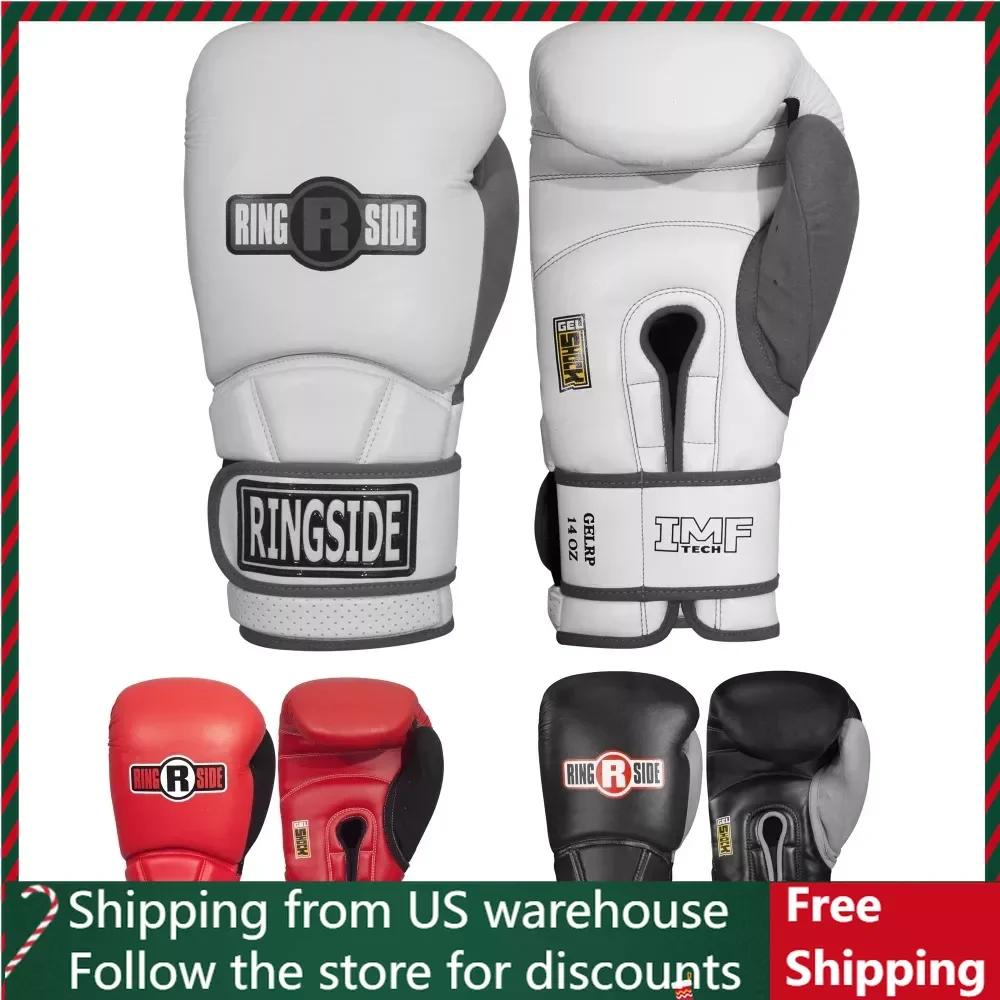 

Gel Shock Safety Sparring Boxing Gloves 18 Oz. White/Gray Free Shipping Durable Leather Equipment Sports